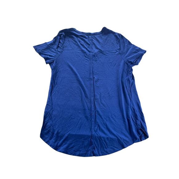 A New Day Blue Short Sleeve Scoop Neck Top T-Shirt Women's Size Small - Picture 6 of 8